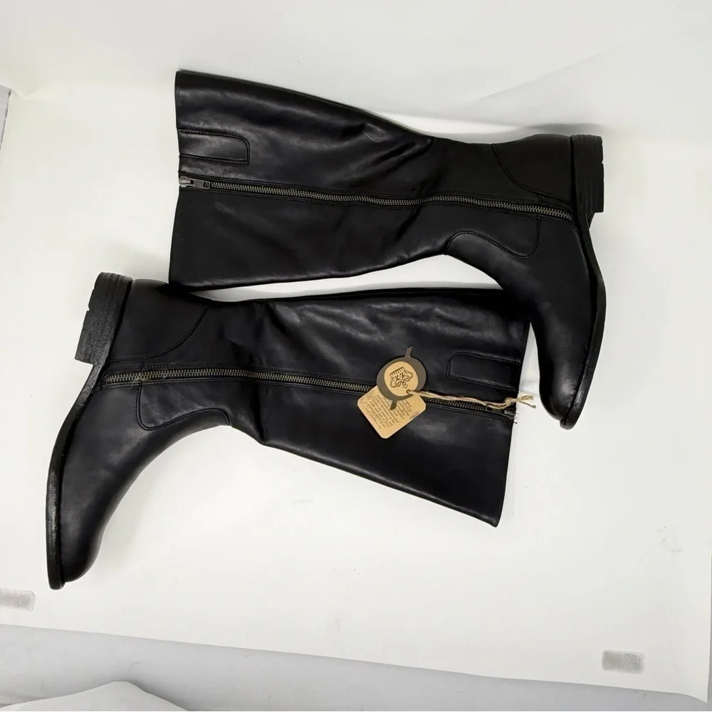 Born Women’s Black Leather Riding Boots – Size 9M Classic Equestrian Style